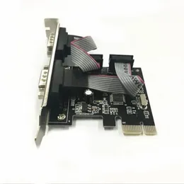 Nuova 2024 PCI-E a 2 schede seriale nativa PCI-E RS232 Interfaccia Industrial Controllo industriale Card Adattatore per computer Serial PCI-E per