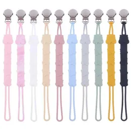 Clipsochifier Clips# Silicone Baby Pacifier Chain Porta del cartone animato Animal Modello Silicone Toottoli Clip per ciuccio per bambini Girl Girl Girl D240521