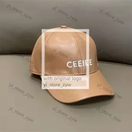 Celiene Luxury Designer Leather Leather Leather Ball Cap for Man Pu調整可能なキャスケット刺繍CE野球帽子春ユニセックスファッショントップハットソフトキャップシャネルハットハットEaf