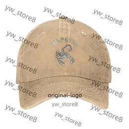 Ballkappen Vintage Schwere Trapstar Hut Metal Scorpion Rock Baseball Caps Delessed Cotton Snapback Hut Outdoor Trapstar Caps Workouts Verstellbare Hats Cap 09fa