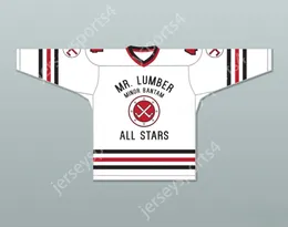 مخصص الرمح Kozak 00 MR. Lumber Minor Bantam All Stars White Hockey Jersey Hockey Night TV Movie Top Sitched S-L-XL-XXL-3XL-4XL-5XL-6XL