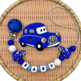 Clips di pacifier clips# personalizzato alfabeto russo inglese name baby passeggino silicone a pendente a clip a clip titoli baby kawai giocattolo regalo d240521