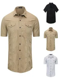 Men039s Tshirts Mens Army Wojskowy Tshirt krótkie rękawowe koszula Summer Bluzka Tops5396755