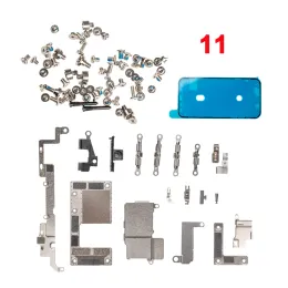 Full Screws +Full Inside Small Metal Holder Bracket Shield Plate Set Kit+Waterproof For iPhone X XR XS 11 12 13 Pro Max Mini