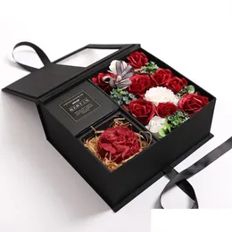 Andere festliche Partyversorgung Ewige Seife Rose in Box erhaltene Blumen für Mütter romantische Valentinstag Drop Lieferung Starthaus G DhcEH