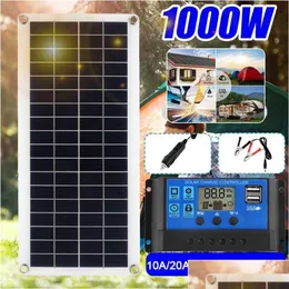 Vehicles Accessories Waterproof Car Solar Panel Kit 30W 100W 300W 12V Usb Charging Board With Controllerfor For Marine Rv Boat Dro Dh826