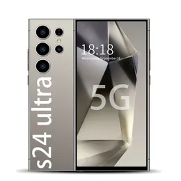 S24 Ultra Dual Sim 듀얼 대기 Android 5G 휴대 전화 12GB+1TB 6.8HD+디스플레이 13MP+50MP 스마트 폰 휴대 전화 카메라 GPS 영어 재생 비디오