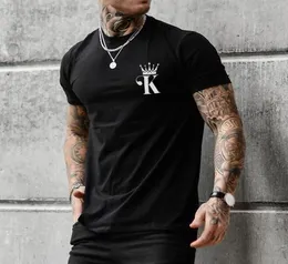 Letter K Men's 3D Printed T-Shirt Visual Impact Party Top Streetwear Punk Gothic Round Neck High Quality Aman Muscle Style Short Sleeve3190167