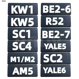 2in1 Original Lishi 2 In1 SC4 AM5 R52 M1 / ​​MS2 BE2 - 6 BE2 - 7 KW1 KW5 SC20 TE2 SC1YALE5 6 SS002 DECODER LOCKSSMITA VERKTYG / LOT