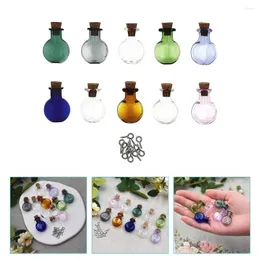 Vasi da 10 pezzi Mini Terrario Wishing Decorazioni per bottiglie Craft di piccole bottiglie Sial campione Glassone di ferro fai da te