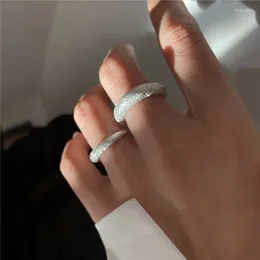 Cluster Ringe Daiwujan funkelnd gebürstete Öffnungsfinger für Frauen Girl Fashion Schmuck Lady Geschenkparty Hochzeit Anillos Mujer