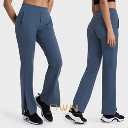 Lu Yoga выравнивать растягивающие тканые тканые брюки.