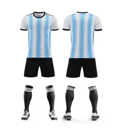 Aldult и Childrens Sports Suit Boy Girl Argentine Fan Fan