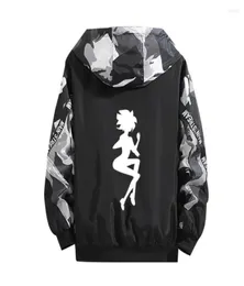 MEN039S Hoodies Land des glänzenden Cosplay Phosphosphophyllit Cinnabar Diamond Hoodie Bort Noctilucent Print Reißverschluss Fashion Camou9634879