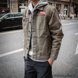 Giacca designer Superme Teenagers Giacca da lavoro giapponese maschile giapponese coreano camoflage giovane giacca nera in jeans nero abiti da uomo casual 206 206