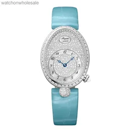 LOGO ORIGIAL DA SERVIÇÃO CLÁSSICA AAA Breguat Watches Designer Mulheres de alta qualidade New Naples Queen Series 8928BB Platinum Original Diamond Full Sky Star Automático