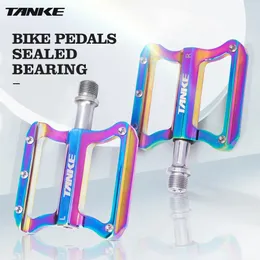 TANKE Ultralight MTB Bicycle Pedals Mountain Road Bike CNC Bearings AntiSlip Nails Pedal Lightweight BMX Cycling Parts 240518