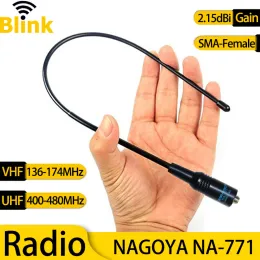 Nagoya NA-771 Dual Band VHF/UHF Radio Flexible Whip Antenna 144M/430M SMA Kvinna för Baofeng Kenwood Puxing Wouxun Walkie-Talkie