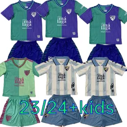 23 24 CF Malaga Soccer Jerseys 2023 2024 120 Years Anniversary Special Edition Remake Retro Football Shirt Camiset de Futbol ROBERTO Home Away Third Men Kids Uniform1