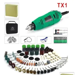 Professiona Electric Drills Dremel 260W Mini -Bohrer -Graveur Rotary -Werkzeug Polierhaut Power 5Variable Geschwindigkeit Gravurstift mit Tropfen Dhyij