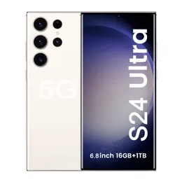 S24 Ultra S23 Akıllı Telefon 6.8 inç 256GB 512GB 1 TB Delikli Tam Dokunmatik Ekran Yüz Kimliği Kilit Açma 13MP Kamera HD Ekran Yüz Tanıma GPS HD