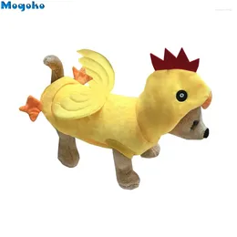 Vestido de vestuário de cachorro mogoko fantasia de frango com pet halloween natal galo cosplay vestido adorável gato animal roupas quentes roupas roupas