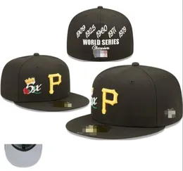 Men's Pirates Baseball Full Closed Caps Philadelphia Snapback SOX Letter Bone Women Color All 32 Teams Casual Sport Flat Fitted hats NY Mix Colors Size Casquette a0