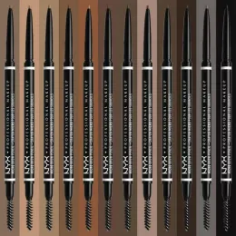 Pencil per sopracciglia a doppia tensione Mico - Brush a punta raffinata - Waterproof Longing, Black Eye Crow Cosmetics