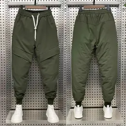 Pantaloni da carico inverno inverno tendenza da uomo grande tasca con pantaloni di cotone pantaloni da uomo inverno 240430