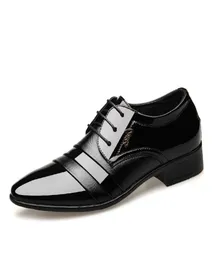 2020 New Patent Leather Men039s Dress Shoes Men Oxfords Cheap Fashion Office Flats LaceUp Men Black Formal Shoes Plus Size 484989580