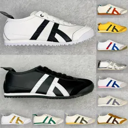 Tiger Mexico 66 Designerskor Rinnande skor för kvinnor Män tränare läder canvas svart vit blå röd gul beige låga loafers sneakers dhgate gratis frakt