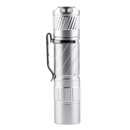 Silver Flashlight Convoy T3 519A R9080 Mini Torch 12 groups Led AA 14500 Flash Light Fishing Linterna Work Latarka Home Lamp 240521