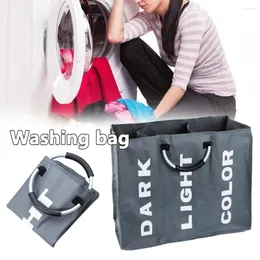 Storage Bags Household Laundry Bag Foldable Basket Large Dirty Hamper Sorter Oxford Clothes With Handle