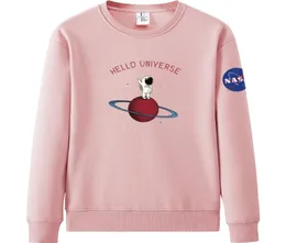 2021 Designerin NASA Langarm mit Kapuze -Velvet Sweatshirts Crew Neck Pullover Frauen Frauen Hoodie Plus Size 2629618485