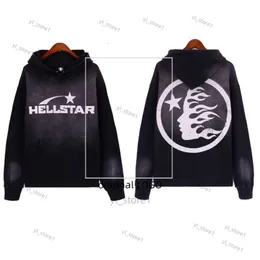 HellStart Hoodie Hoodies Hodies Hellstarpants Винтажные толстовок портрет Hellstart короткая высокая улица прилив хип -хоп сгущенной спортивные атлеики