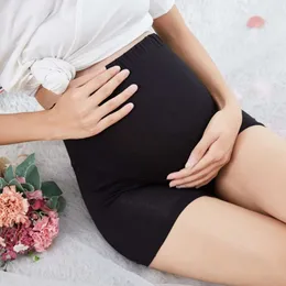 Summer cienki miękki bawełniany macierzyńskie krótkie oddychające oddychające, regulowane ubrania brzucha dla kobiet w ciąży L2405