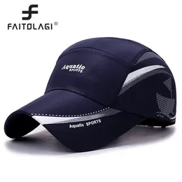 FAITOLAGI Outdoor Golf Fishing Hats for Men Quick Dry Waterproof Trucker Hat Women Baseball Cap Adjustable Sport Summer Sun 240513