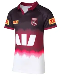 Maroons 2024 Sport T-Shirts Jersey Home Away Training Wear Herren Rugby Jersey Größe: S-5xl