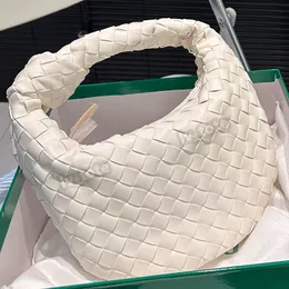Wysokiej jakości skórzana mini jodie torebka damska designerka luksusowe torby pod pachami tkane portfel na ramię 27 cm