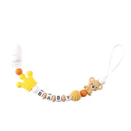 Clipes de chupeta de chupeta# bebê Starry Stary Sky Chain Chain Food Grade Silicone Koala Dummy Reddier Clip Segurança Cadeia Dental Corrente de Cândida