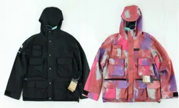 Winter Men039s jacket thin and light jackets Down Slim coat Asain Waterproof of multi pocket tie dyed assault suitsize MXXL49925123730182