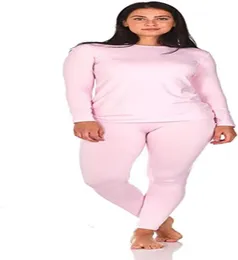 Long Johns Thermal Underwear for Women Fleece Lined Base Layer Pajama Set Cold Weather86476432574968