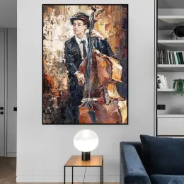 북유럽 초록 색소폰 벽 예술 그림 바이올린 캔버스 페인팅 기타 포스터 거실 음악 아카데미 홈 장식