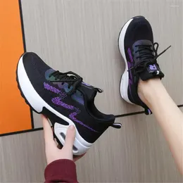 Casual Shoes Ventilation Flatform Sneakers Kvinnor Size 43 Running skateboard Tennis Wide Leg Sport Aestthic High Brand ovanlig YDX2