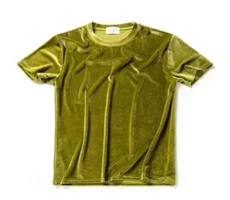 Homens verão 10 cores Velvet camiseta de camisa de boate de cantor de traje de rua de rua masculino casual camisetas camisetas de hip hop
