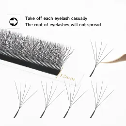 XIUSUZAKI 5D W Shaped Bloom Automatic Flowering Premade Fans Eyelashes Extensions Natural Soft Light High Idividual Lashes
