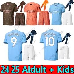 Abito per adulti Halanland Soccer Jersey 24 25 Grealish de Bruyne Phillips Mahrez Mans Cities Foden 2024 Shirt Da