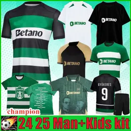 Sporting CP 23 24 25 koszulki piłkarskie Lisboa Ronaldo Lizbon Special Coates Mathieu Vietto 2024 2025 Gracz Maillot Jersey Sporting Clube de Football Shirt Men Kids Kit Kid
