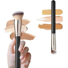 1Pcs Professional Makeup Brushes Set High-End Foundation Concealer Contour Blending Beauty Brush Frosted Wooden Handle