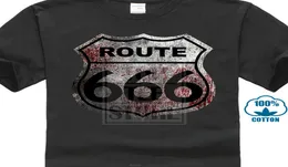 2019 Men Fashion T Shirt Route 666 T Shirt Satan Highway Biker Race Us Car Road To Chopper Hell New Funny Fashion2729855